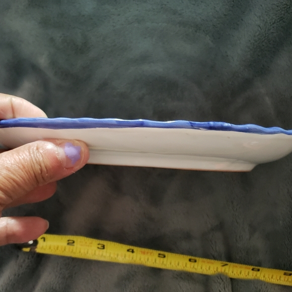 Designer plate with painting of a fish. - Picture 5 of 5